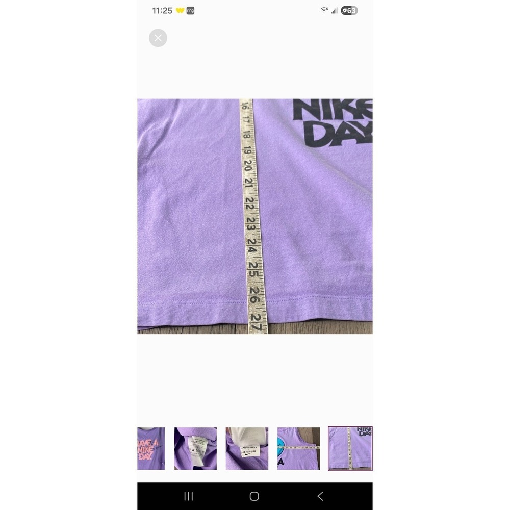 Nike Lavender Tank Top with Blue Smiley Womens Size Large - Picture 10 of 10